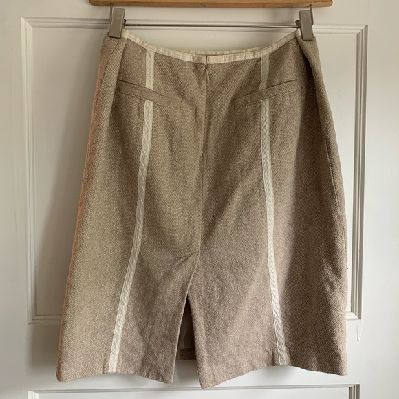 Tan & cream work skirt - Picture 2 of 4